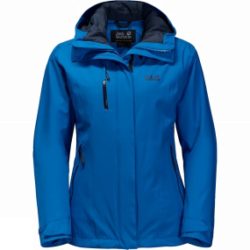 Jack Wolfskin Womens Troposphere Jacket Azure Blue/Night Blue